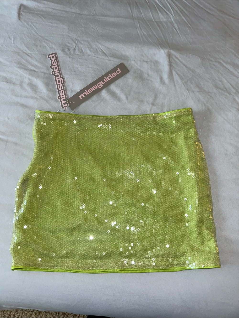 Missguided Sequin Mini Skirt S
